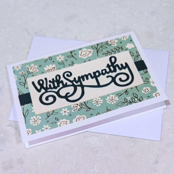 Elegant Handmade Sympathy Card, Handmade Bereavement Card