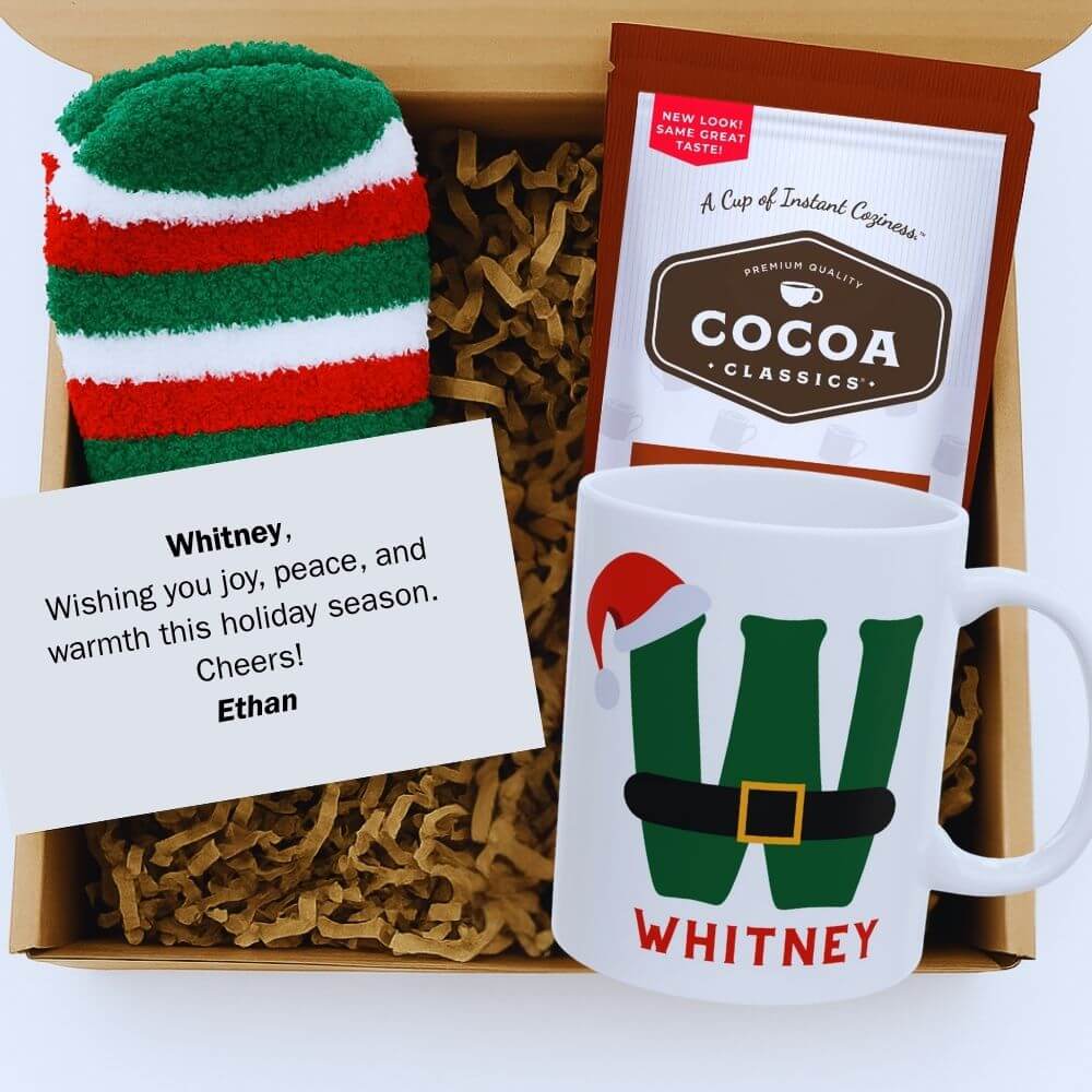 Personalized holiday gift box