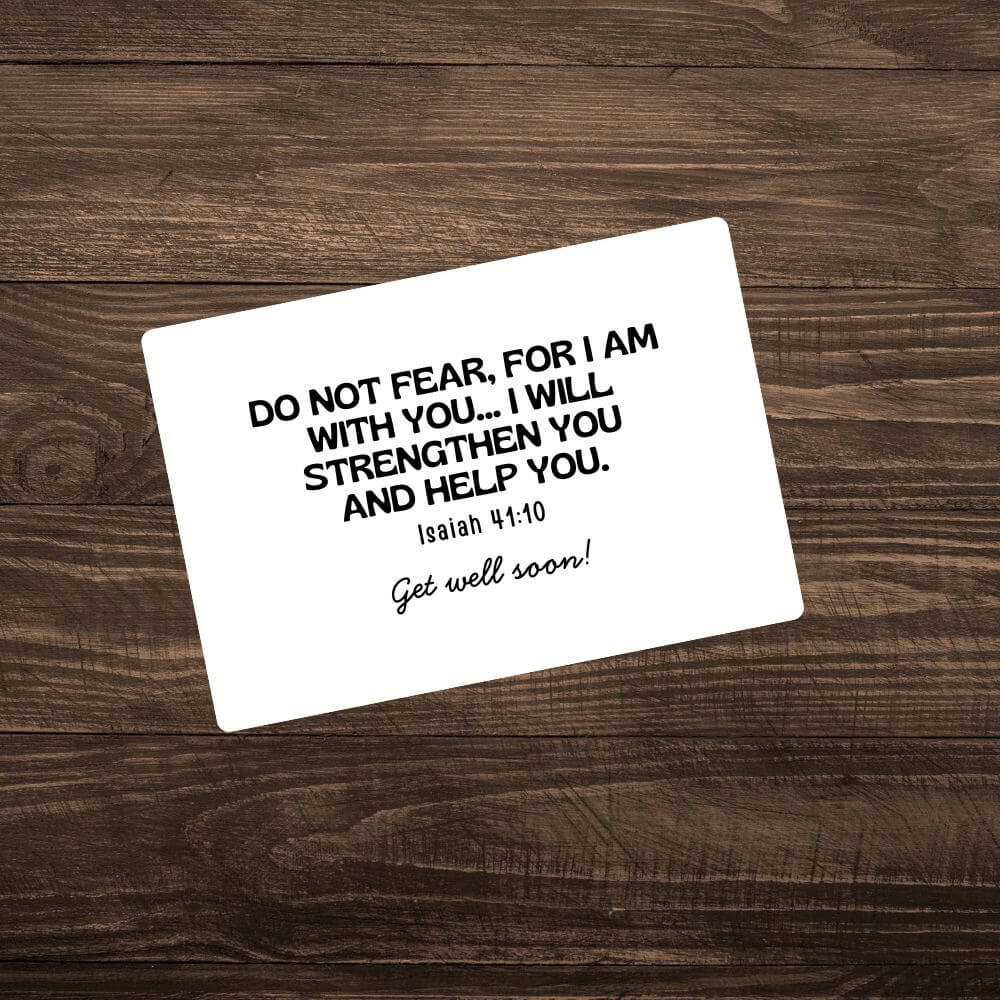 Get well soon custom card