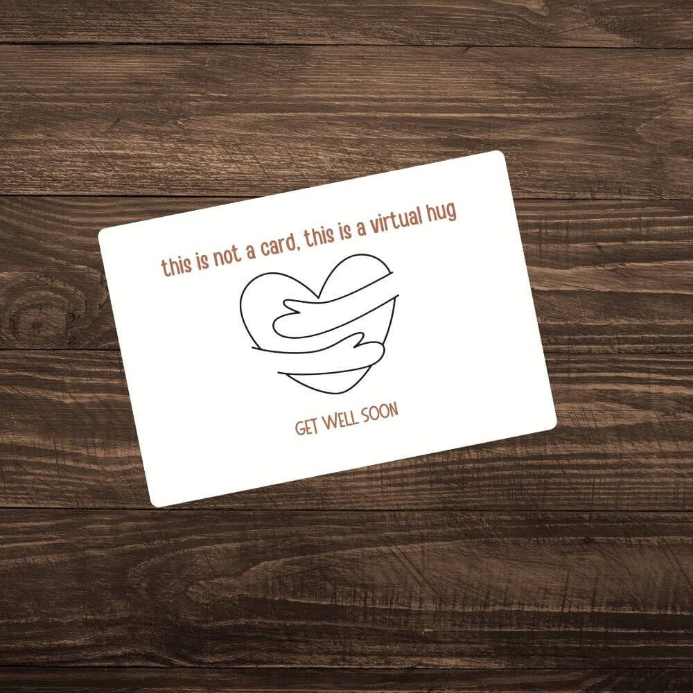 Virtual Hugs custom card